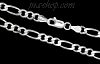 Sterling Silver 8" Figaro Chain 4mm