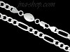 Sterling Silver 8" Figaro Chain 7mm