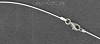 Sterling Silver 17.5" Round Omega Romega Neckwire Chain Necklace 1mm