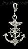 Sterling Silver DC Anchor Cross Crucifix Charm Pendant