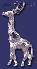 Sterling Silver Giraffe Animal Charm Pendant