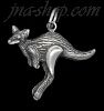 Sterling Silver Kangaroo Animal Charm Pendant