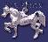 Sterling Silver Prancing Horse Animal Charm Pendant