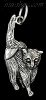 Sterling Silver Cat Feline Animal Charm Pendant