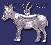 Sterling Silver Donkey Animal Charm Pendant