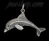 Sterling Silver Dolphin Animal Charm Pendant