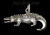 Sterling Silver Crocodile Alligator Animal Charm Pendant