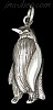 Sterling Silver Penguin Charm Pendant