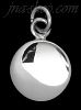 Sterling Silver Small Round Engravable Disc Charm Pendant 13mm