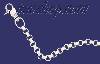 Sterling Silver 18" Circle & Box Valet Chain 13mm