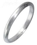 Sterling Silver Wedding Band Ring 2mm sz 4