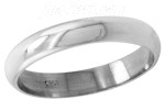 Sterling Silver Wedding Band Ring 4mm sz 8
