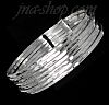 Sterling Silver 50mm Textured 7 Days Bangle 11mm
