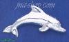 Sterling Silver Dolphin Brooch Pin