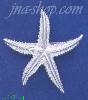 Sterling Silver Starfish Brooch Pin