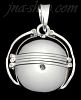 Sterling Silver 6-Picture Photo Ball Locket Charm Pendant