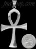 Sterling Silver Ankh Ansate Cross Charm Pendant