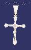 Sterling Silver Cross Crucifix Charm Pendant