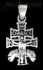 Sterling Silver Cross INRI CARAVACA Charm Pendant