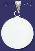 Sterling Silver Engravable Circle Charm Pendant Sterling Silver Engravable Circle Charm Pendant