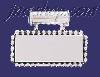 Sterling Silver Rectangular w/Beads Engravable Charm Pendant Sterling Silver Rectangular w/Beads Engravable Charm Pendant