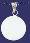 Sterling Silver Engravable Circle Charm Pendant Sterling Silver Engravable Circle Charm Pendant