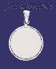 Sterling Silver Circle w/Rope Engravable Charm Pendant Sterling Silver Circle w/Rope Engravable Charm Pendant