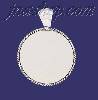 Sterling Silver Circle w/Rope Engravable Charm Pendant Sterling Silver Circle w/Rope Engravable Charm Pendant