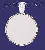 Sterling Silver Circle w/Rope Engravable Charm Pendant Sterling Silver Circle w/Rope Engravable Charm Pendant