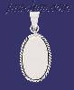 Sterling Silver Oval w/Rope Engravable Charm Pendant Sterling Silver Oval w/Rope Engravable Charm Pendant