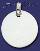 Sterling Silver Engravable Circle Charm Pendant Sterling Silver Engravable Circle Charm Pendant