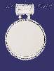 Sterling Silver Circle w/Rope Engravable Charm Pendant Sterling Silver Circle w/Rope Engravable Charm Pendant