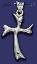 Sterling Silver Twisted Cross Charm Pendant