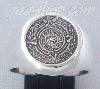 Sterling Silver Aztec Sun Calendar Ring sz 11