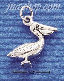 Sterling Silver 3D PELICAN CHARM - Click Image to Close