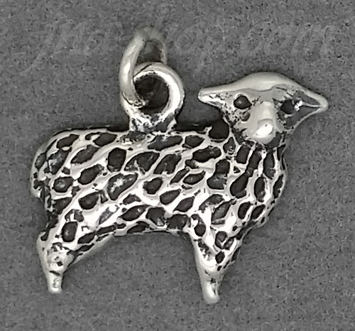 Sterling Silver SWEET BABY LAMB CHARM - Click Image to Close