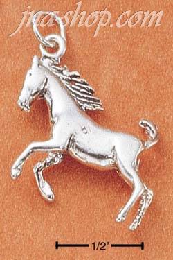 Sterling Silver RUNNING HORSE CHARM - Click Image to Close