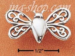 Sterling Silver FILIGREE BEE CHARM - Click Image to Close