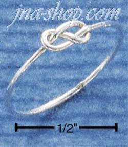 Sterling Silver INFINITY KNOT RING SIZE 6 - Click Image to Close