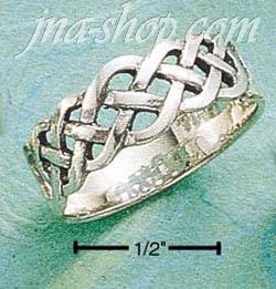 Sterling Silver TRIPLE BRAID WOVEN RING SIZES 5-10 - Click Image to Close