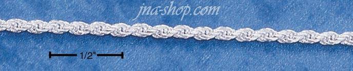 36" Sterling Silver 040 SOLID DC ROPE CHAIN (2 MM) - Click Image to Close