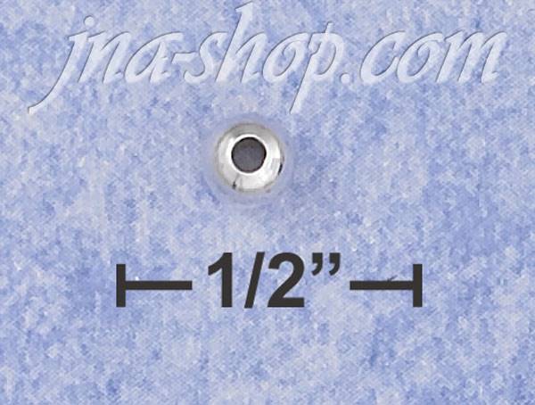 Sterling Silver HIGH POLISH 4MM SPACER BEAD WITH 1.5MM HOLE - Click Image to Close