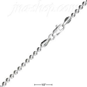 28" Sterling Silver Bead Chain 3mm