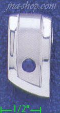 Sterling Silver CZ Charm Pendant