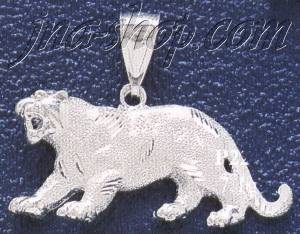 Sterling Silver DC Tiger Charm Pendant