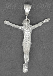 Sterling Silver DC Big Jesus Christ Crucifix Charm Pendant