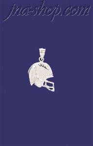 Sterling Silver DC Football Helmet Charm Pendant