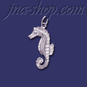 Sterling Silver Seahorse Animal Charm Pendant