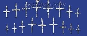 Sterling Silver 24 pc Assorted Hand-made Crosses Package