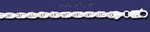 Sterling Silver 7" Rope Chain 4.5mm